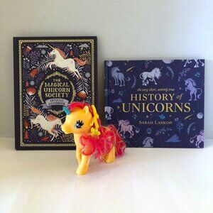 Unicorn Bundle Books The Magical Unicorn Society & History of Unicorns & Figure